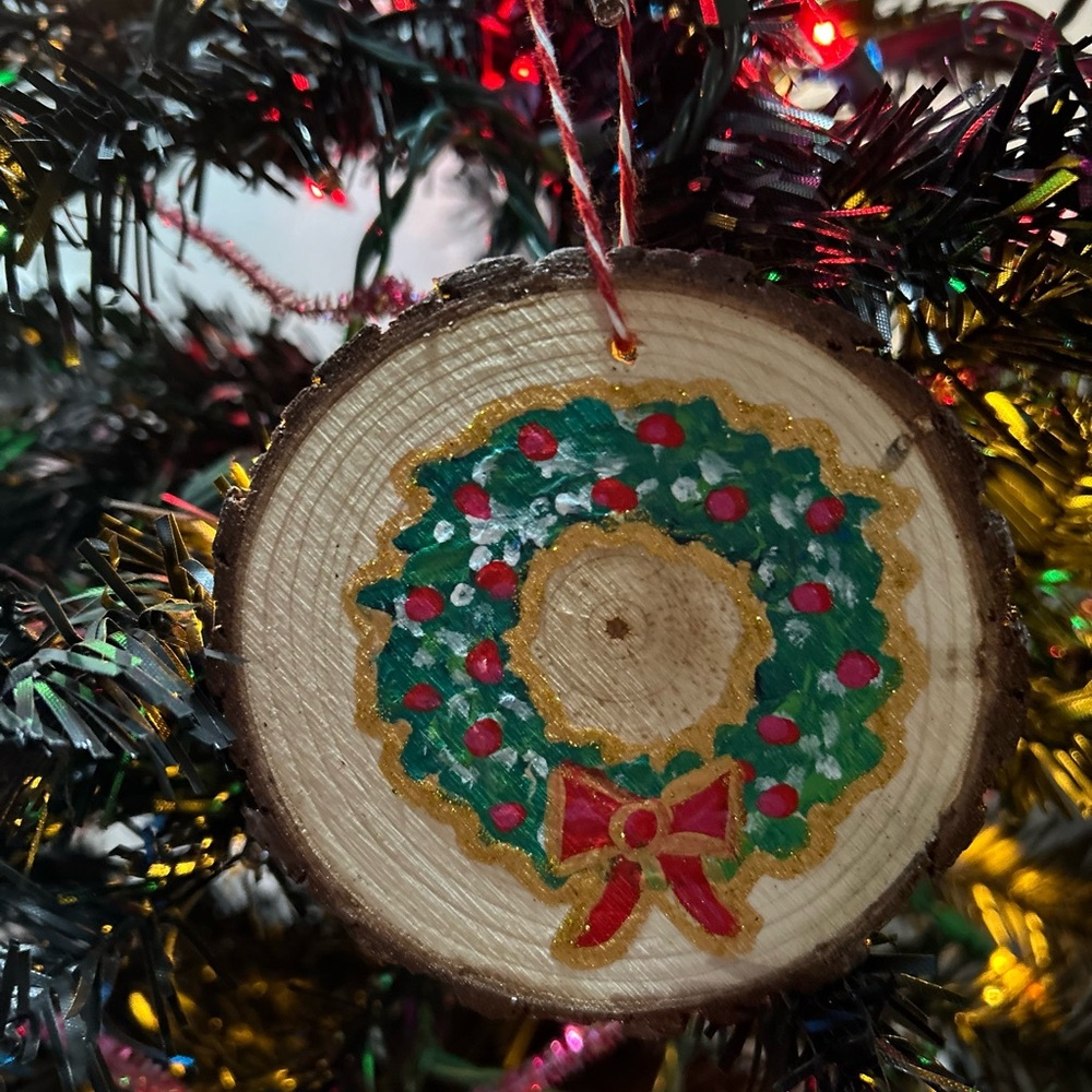 Handmade couples ornaments